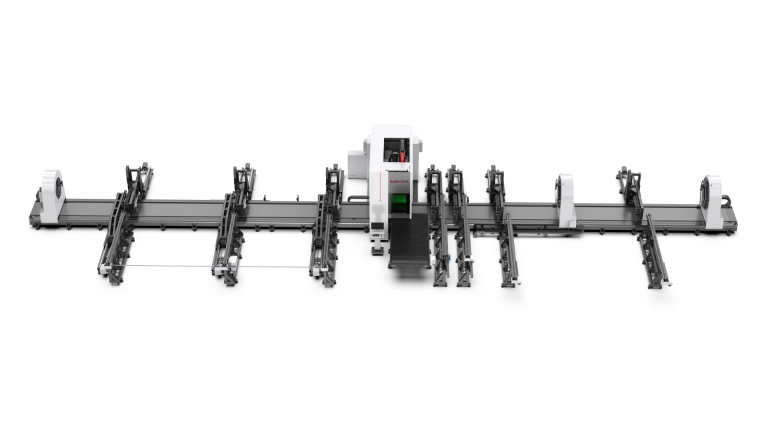Four-chuck heavy-duty fiber laser tube cutting machine Featured Image