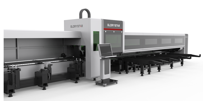 Three-Chuck Heavy-duty Fiber Laser Tube Cutting Machine Featured Image