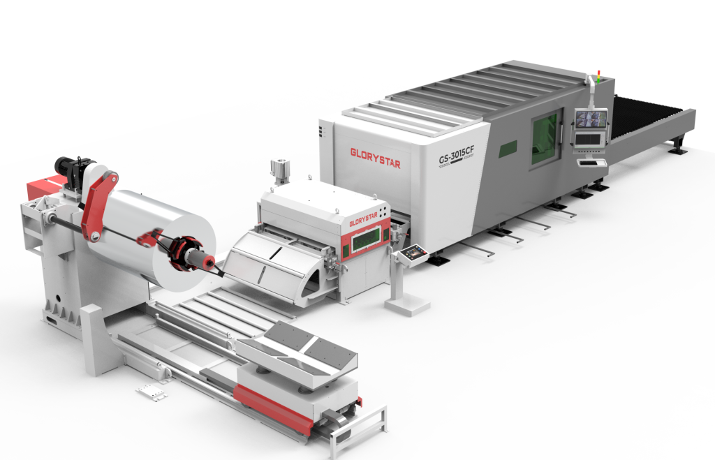 Uncoiling and Leveling Laser Cutting Line